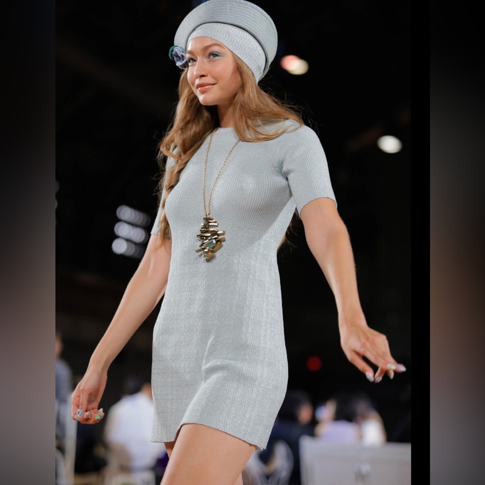 Marc Jacobs Mini Dress NWT, pale blue/silver-Size Small